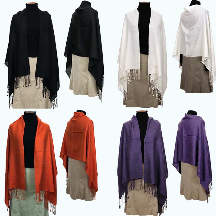 【ふるさと納税】高級 カシミヤ100％ 薄手 大判 ストール 無地 66311 レディース 内モンゴル産 Dブルー ／ まちづくり観光振興機構 通勤 通学 プレゼント ギフト 奈良県 田原本町 サムネイル2