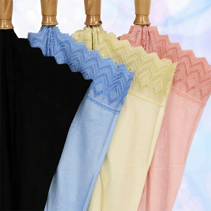 【ふるさと納税】レディース 日傘 2つ折 577903 レース切継ぎ 花柄サテンジャガード 日本製 ベージュ ／ まちづくり観光振興機構 UV防止加工 紫外線対策 高級 おしゃれ 奈良県 田原本町 サムネイル3