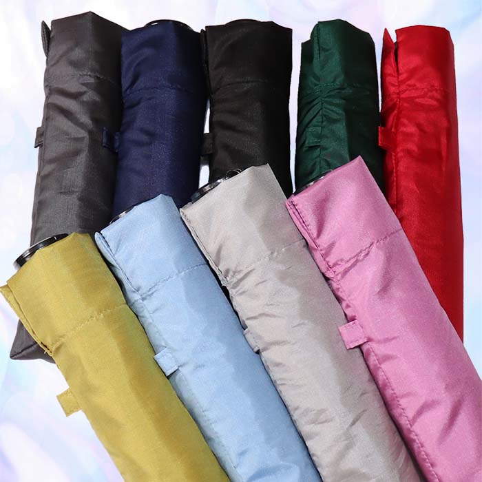 【ふるさと納税】男女兼用雨傘 超軽量ミニ傘 136401 富士絹無地 日本製 マスタード ／ まちづくり観光振興機構 UV防止加工 紫外線対策 全天候型 日傘 常時携帯 コンパクト 奈良県 田原本町 サムネイル2