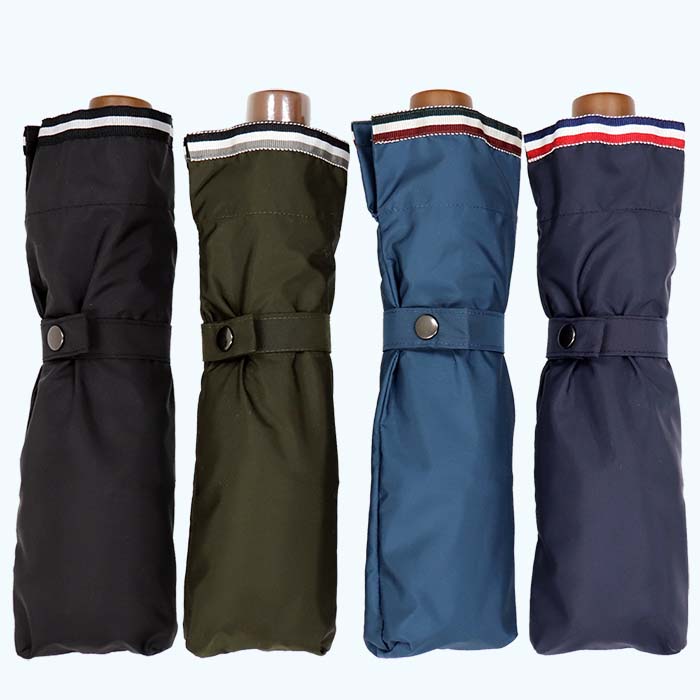 【ふるさと納税】メンズ 雨傘 無地 392301 ネイビー 折りたたみ ミラトーレ ミニ傘 60cm 3つ折り 日本製 ／ まちづくり観光振興機構 ロングサイズ 通勤 通学 超撥水 奈良県 田原本町 サムネイル2