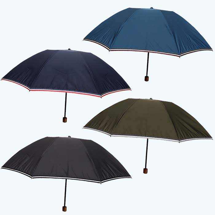 【ふるさと納税】メンズ 雨傘 無地 392301 ネイビー 折りたたみ ミラトーレ ミニ傘 60cm 3つ折り 日本製 ／ まちづくり観光振興機構 ロングサイズ 通勤 通学 超撥水 奈良県 田原本町 サムネイル3