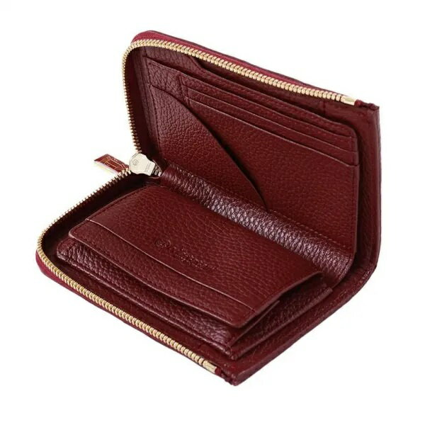 【ふるさと納税】L字ファスナー財布 吉野桜・赤 ／ 織田畳店 葵 Aoi ハンドメイド 二つ折り 財布 畳 セキスイ樹脂製表 本革 奈良県 田原本町 サムネイル3