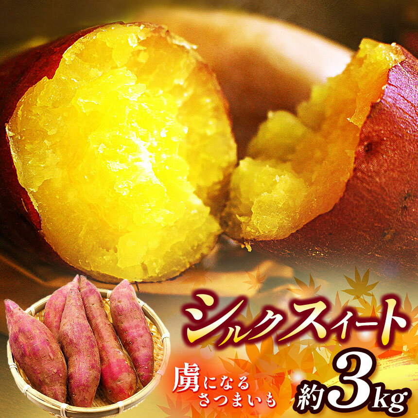 御杖村産虜になるサツマイモ(シルクスイート) 約3kg | さつまいも シルクスイート 自然の恵み 有機質肥料 奈良県 御杖村