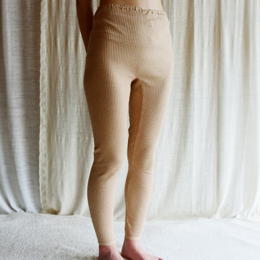 【ふるさと納税】 インナー レギンス SuganoORGANIC 綿 USA オーガニックコットン 100% | 白 茶 緑 M L オーガニック コットン 下着 レギンス マタニティー スガノ工房 肌着 奈良県 御杖村 みつえむら サムネイル3