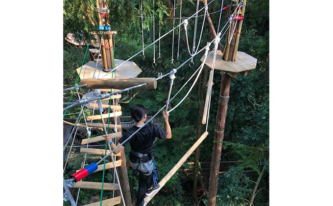 【ふるさと納税】冒険の森inおうじ　ディスカバリーコース5名様チケット 入場券 優待券 体験チケット - 画像3