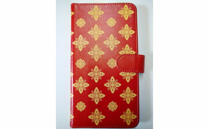 【ふるさと納税】抗ウィルス！天平文様手帳型スマートフォンケース　Aデザイン　Lサイズ 小物 サムネイル2