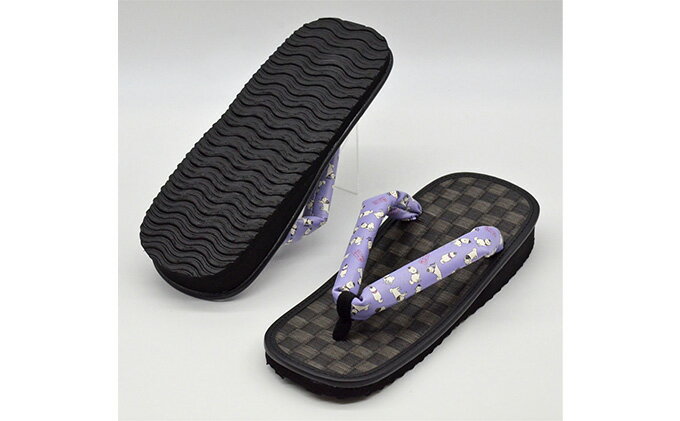 【ふるさと納税】信貴×雪丸 ゆきまる雪駄 屋内屋外兼用 BB 履物 和 和テイスト お祭り お祭り衣装 小物 屋内外兼用 室内で履ける 太めの鼻緒 伝統的履物 手作業 日本の伝統 柄入り鼻緒 サムネイル3