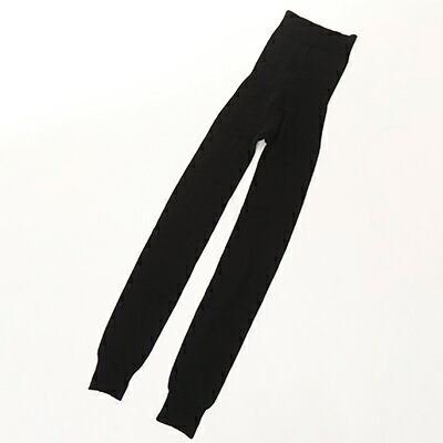 【ふるさと納税】（シコ10ブ2）足首まですっぽり温かいシルクとコットンの腹巻パンツ(10分丈)・ブラック2枚セット / 国産 日本製 奈良県 広陵町 ファッション インナー 天然繊維 温活 冷え取り 立体編み おしゃれ かわいい 暖かい 女性 サムネイル3