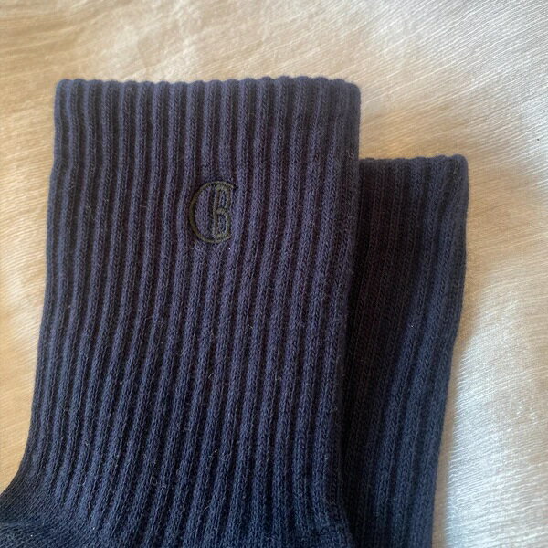 【ふるさと納税】BeComme『つながる靴下』オリジナルロゴソックス(ブラックネイビー・S:22-24cm・3足セット) /// 靴下 くつした くつ下 ソックス 足元 ビジネス シンプル カジュアル おしゃれ かわいい 消臭 履き心地 メンズ レディース 紳士 婦人 日常 通年 プレゼント サムネイル2