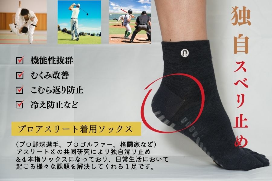 【ふるさと納税】インナーサポーターソックス// 靴下 くつ下 くつした サポーター スポーツ 野球 ゴルフ サムネイル3