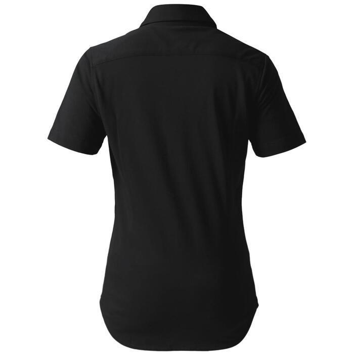 【ふるさと納税】DJS-004 decollouomo メンズドレスシャツ半袖（生地／コンコルド）スモーキーブラック／XLサイズ サムネイル3