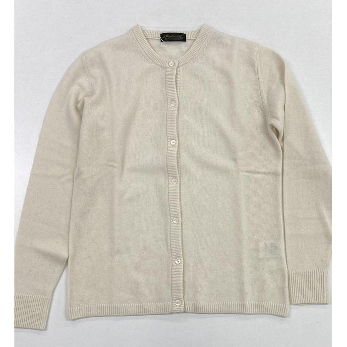 【ふるさと納税】レディースカーディガン（ベビーカシミヤ100%）　ホワイト（Mサイズ） 20402M サムネイル3