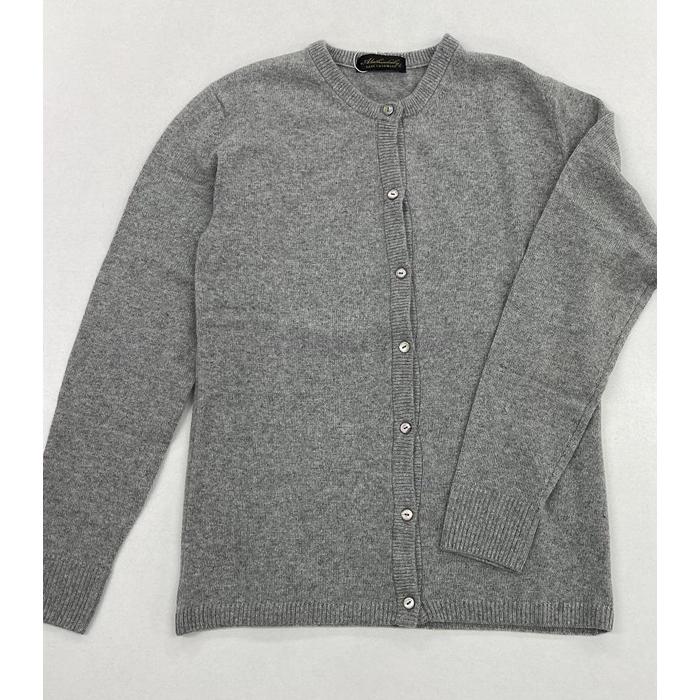 【ふるさと納税】レディースカーディガン（ベビーカシミヤ100%）　グレー　（Lサイズ） 20402L サムネイル3