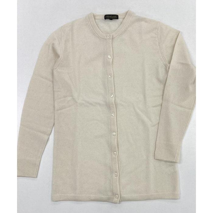 【ふるさと納税】レディースロングカーディガン（ベビーカシミヤ100%）　ホワイト（Mサイズ） 20403M サムネイル3