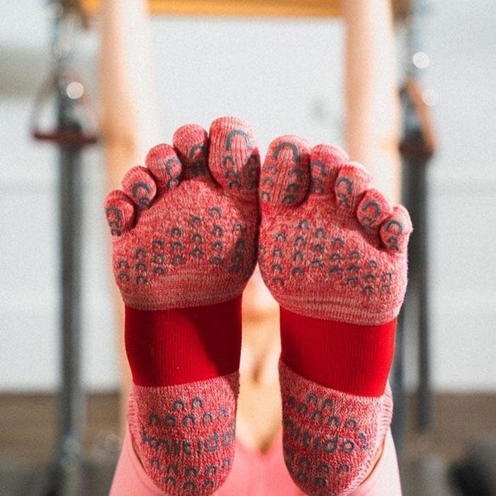 【ふるさと納税】knitido+ブランド 5本指ソックス2足セットA(23~25cm) サムネイル2