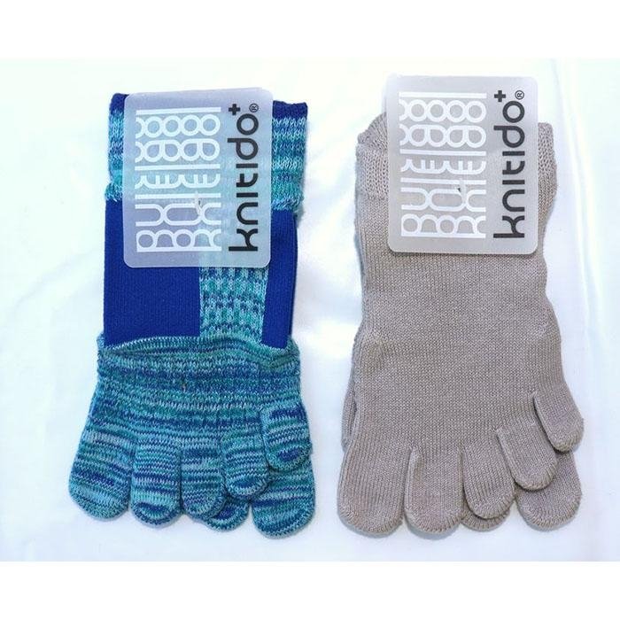 knitido+ブランド 5本指ソックス2足セットB(25~27cm)
