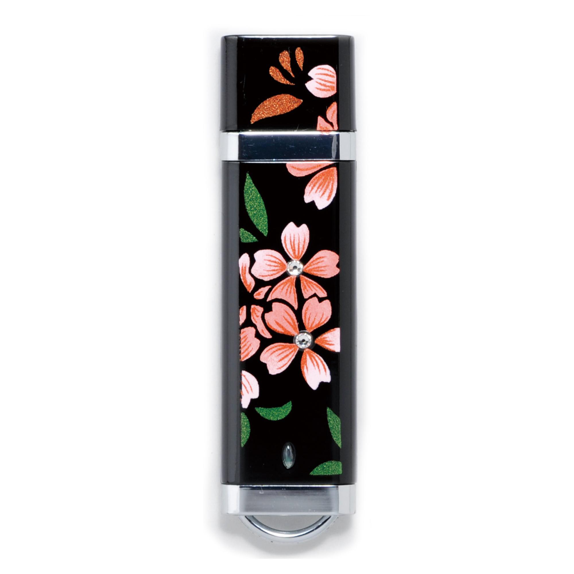 蒔絵USBフラッシュメモリー クリスタル桜 16GB 桐箱入り | 工芸品 日用品 雑貨 おすすめ 人気