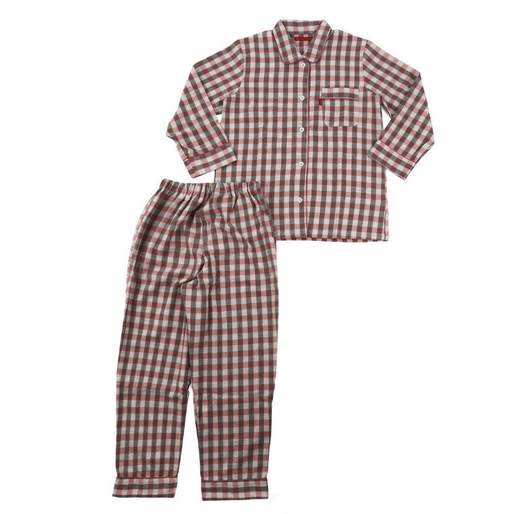【2色展開 M L】ヤクウール 格子柄 レディスパジャマ | 服 レディース衣料 ファッション 人気 おすすめ 送料無料