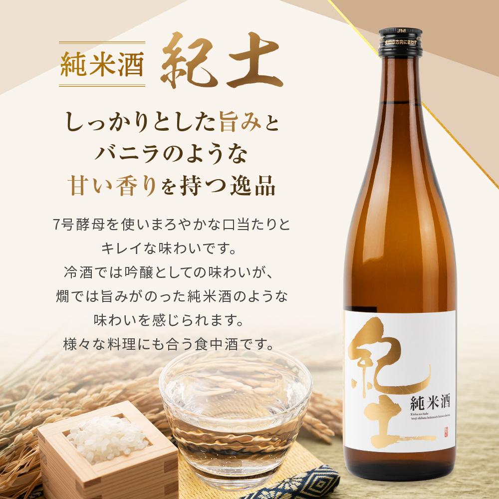 【ふるさと納税】紀州の地酒　純米酒紀伊国屋文左衛門　純米酒紀土　純米吟醸黒牛　飲み比べセット サムネイル3