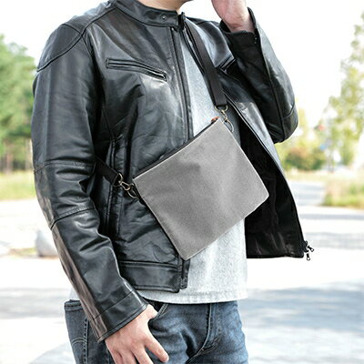 【ふるさと納税】「モケッシュ」サコッシュバッグ(グレー)【1103756】 サムネイル2