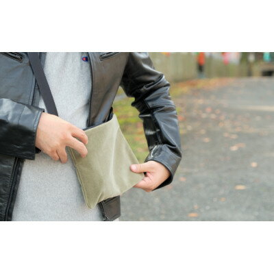 【ふるさと納税】「モケッシュ」サコッシュバッグ(カーキ)【1103757】 サムネイル2