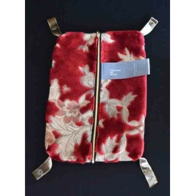 【ふるさと納税】ポーチM【タエナカノヌノ】レッド　【1106057】 サムネイル2