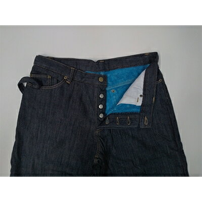 【ふるさと納税】デニムファーパンツXS　ブルー　【1106072】 サムネイル2