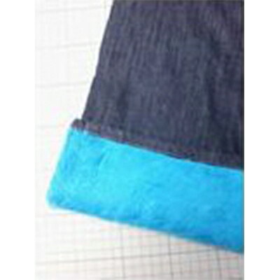 【ふるさと納税】デニムファーパンツXS　ブルー　【1106072】 サムネイル3