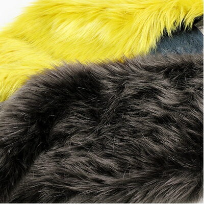 【ふるさと納税】OKADA TEXTILE バイカラーマフラー(イエロー×チャコールグレー)【1107817】 サムネイル2