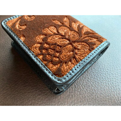 コインケース　ミニ財布　小銭入れ/ローレル　ブラウン【1247322】