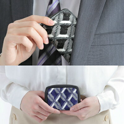 【ふるさと納税】ミニ財布　小銭入れ/ダイヤ　ブラック【1247324】 サムネイル3