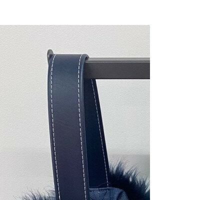 【ふるさと納税】OKADA TEXTILE バケツ型 エコファーバッグ ネイビー【1285959】 サムネイル2