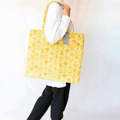 【ふるさと納税】スクエアバックL【タエナカノヌノ】イエロー【1438191】 サムネイル3