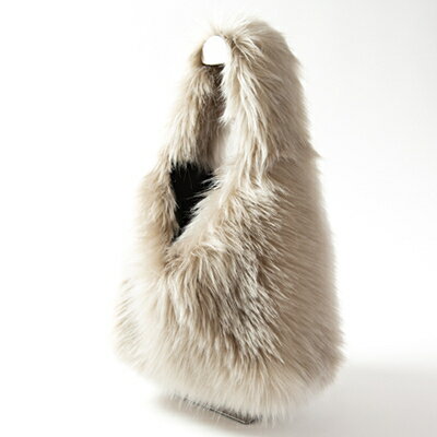 【ふるさと納税】OKADA TEXTILE おさんぽエコファーバッグ グレージュ【1512380】 サムネイル3