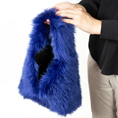 【ふるさと納税】OKADA TEXTILE おさんぽエコファーバッグ ロイヤルブルー【1512383】 サムネイル2