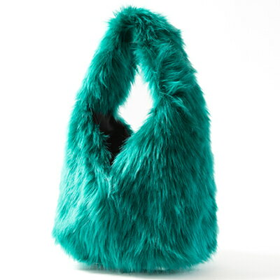 【ふるさと納税】OKADA TEXTILE おさんぽエコファーバッグ グリーン【1512385】 サムネイル3