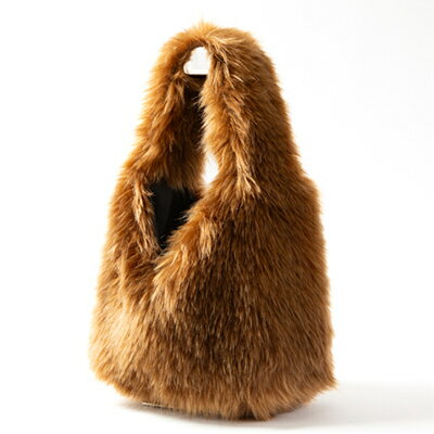 【ふるさと納税】OKADA TEXTILE おさんぽエコファーバッグ　ブラウン【1512387】 サムネイル3