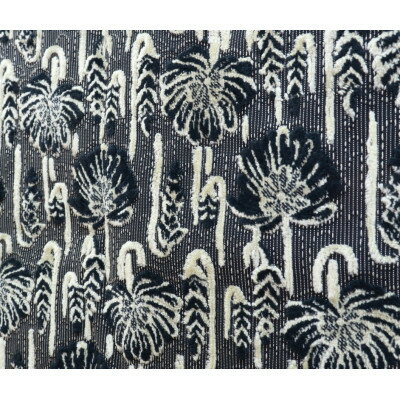 【ふるさと納税】NAKAYA KINKAZAN TEXTILE　ハンドメイド用生地約135×30 MJ198ブラック【1588709】 サムネイル2