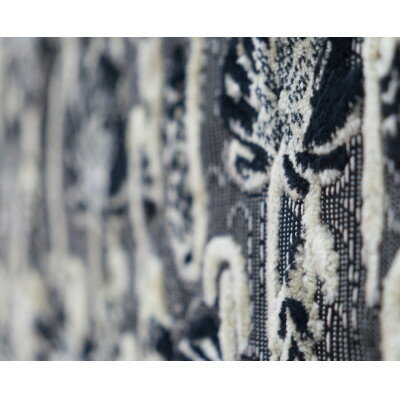 【ふるさと納税】NAKAYA KINKAZAN TEXTILE　ハンドメイド用生地約135×30 MJ198ブラック【1588709】 サムネイル3