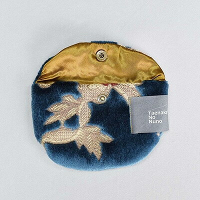 【ふるさと納税】半円ポーチ【タエナカノヌノ】ブルー【1106062】 サムネイル2