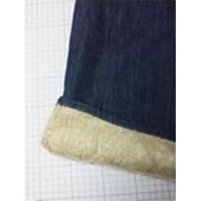 【ふるさと納税】デニムファーパンツL　ベージュ【1106079】 サムネイル3