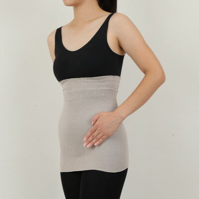 和歌山県産プレミアムシルク腹巻き　ベージュ【1107675】