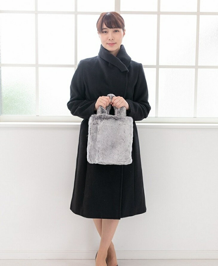 【ふるさと納税】レッキスラビット スノートップ染め手提げバッグ グレー サムネイル2