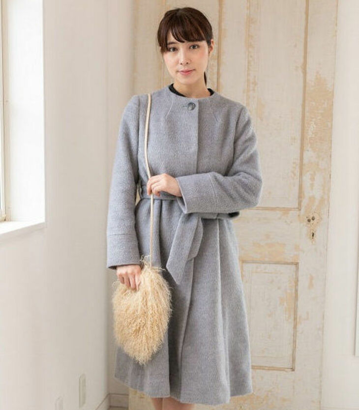 くるくる可愛い チベットラム毛皮ポシェット ベージュ