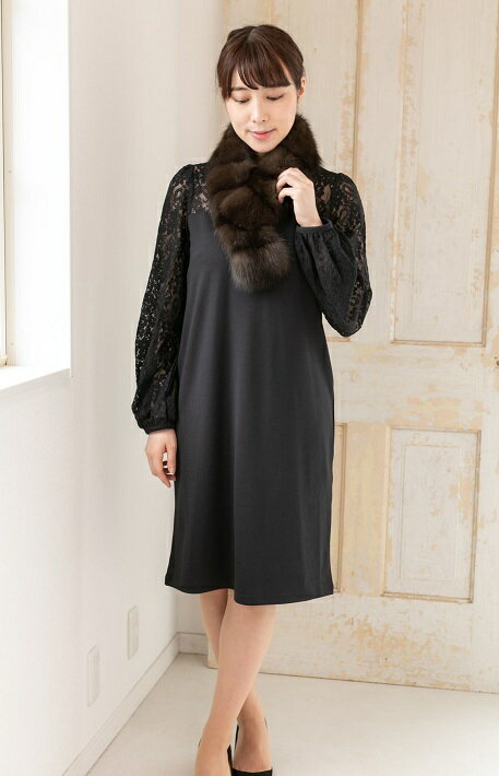 【ふるさと納税】毛皮の王様 ロシアンセーブル裏付きビッグチョーカー ファーム サムネイル2