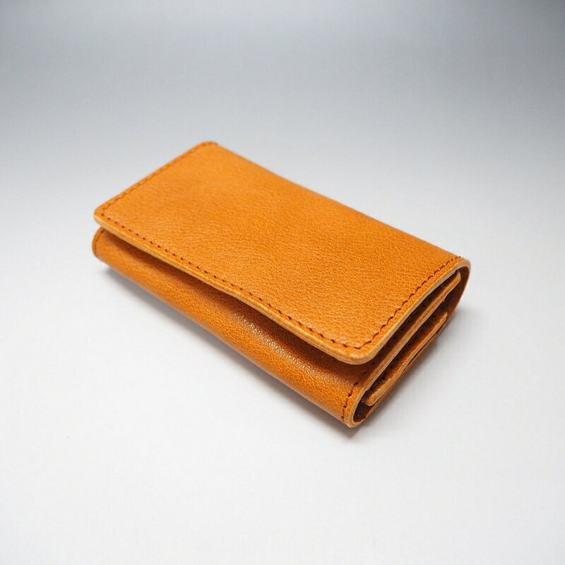 【ふるさと納税】キャンピングカーロゴがお洒落！　牛革二つ折り名刺入れ( 野口オートキャンプ場 ) サムネイル2