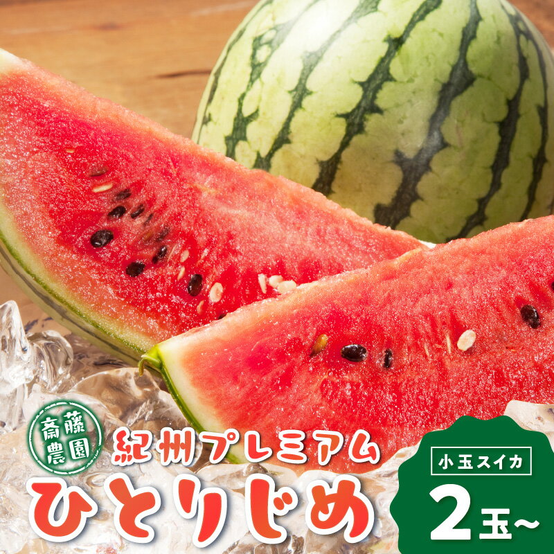 紀州プレミアムひとりじめ(小玉スイカ) 2玉3.5kg程度 4玉7kg程度≪先行予約2026年6月初旬以降発送分≫【配送不可地域：北海道・青森・秋田・岩手・沖縄・離島】 ふるさと納税 スイカ ふるさと納税 フルーツ 予約 すいか 西瓜 小玉 フルーツ 果物 数量限定