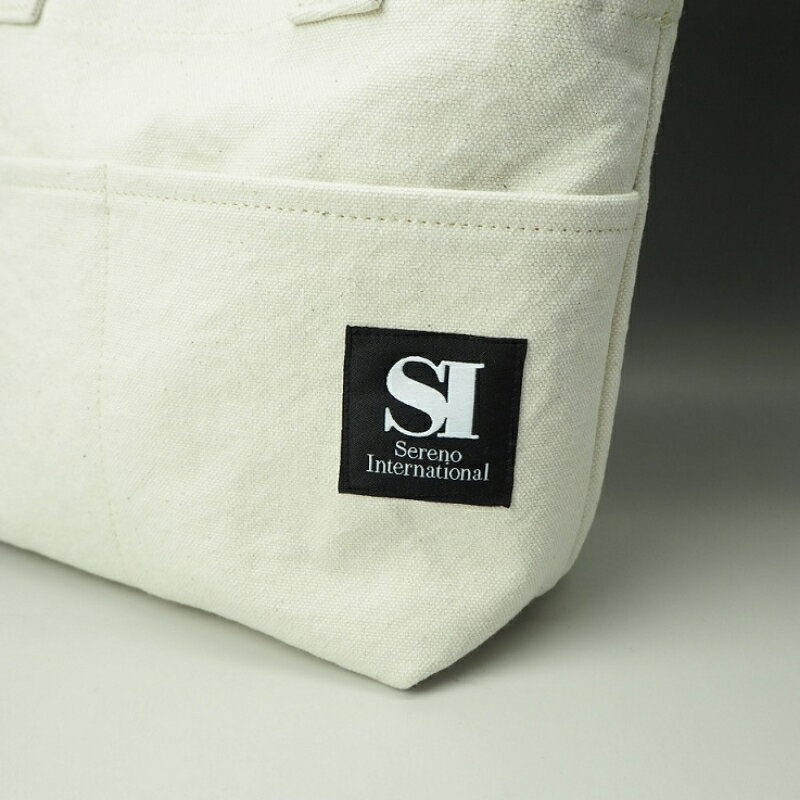 【ふるさと納税】伝統に培われた技術!　倉敷帆布前面ポケットミニトート 生成 サムネイル2