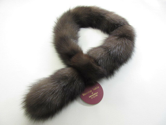 【ふるさと納税】毛皮の王様 ロシアンセーブルストレートマフラー サムネイル2