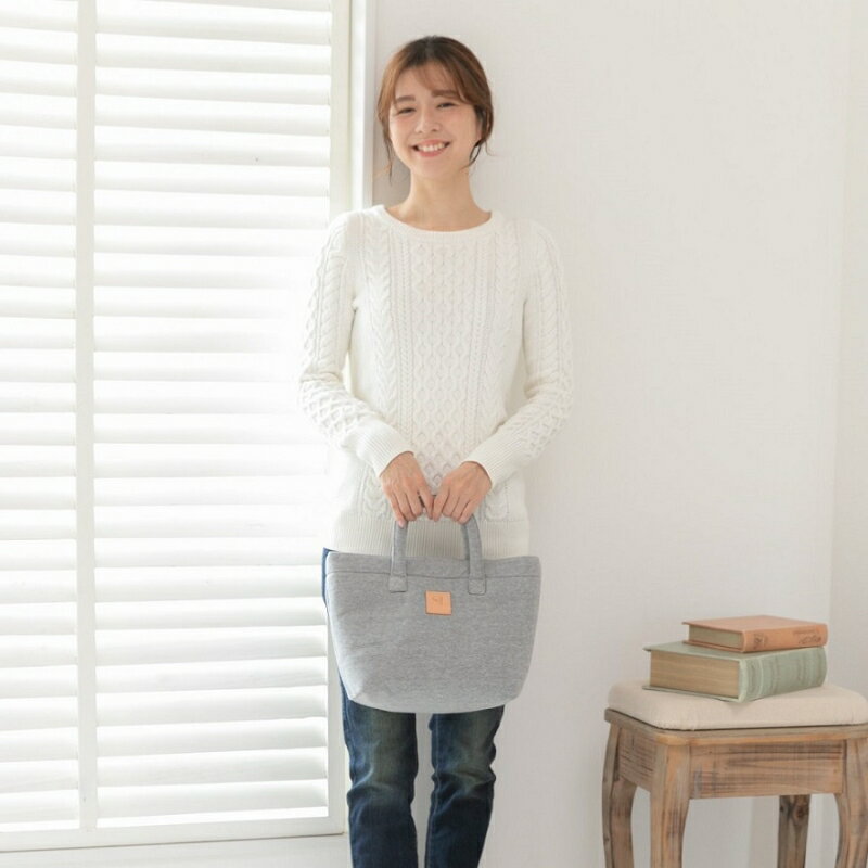 【ふるさと納税】感動を生む吊り編みの技！天竺ニットトートバッグ サムネイル2